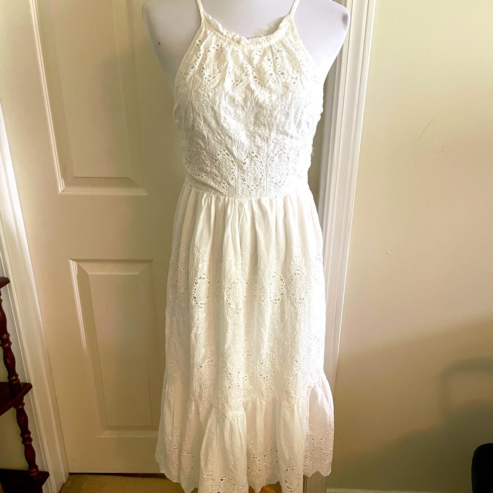 Beautiful Anthropologie eyelet midi dress